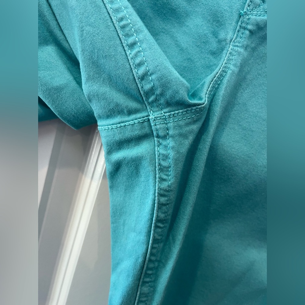 Gloria Vanderbilt Turquoise Capri Size 12 - Picture 2 of 5